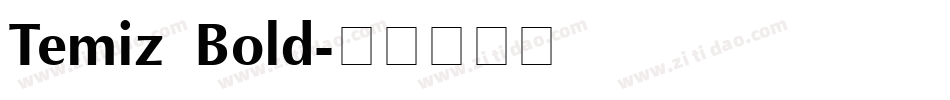 Temiz Bold字体转换